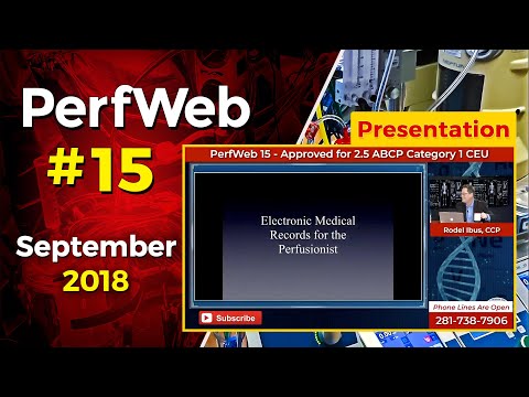 Electronic Charting - EHR Options for Perfusion - Patrick O'Toole, CCP