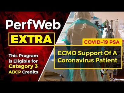 ECMO Support of a Coronavirus Covid-19 Patient