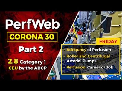 CORONA 30 Adequacy of Perfusion. Goal directed perfusion. Roller pumps vs centrifugal pumps