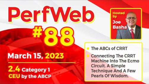 The ABCs of CRRT. Connecting the CRRT machine into the ECMO circuit.