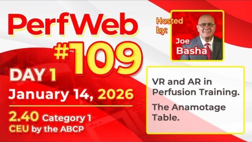 PerfWeb 109 Day 1 - VR and AR in Perfusion Training with Anamotage Table