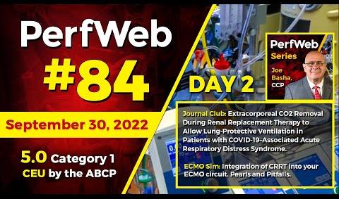 PerfWeb 84 - Day 2 - Journal Club and ECMO Simulation.