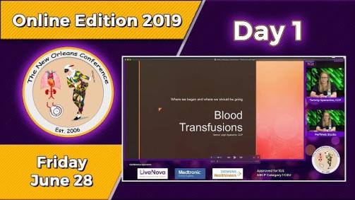 TNOC 2019 Day 1 Blood Transfusions When and why Morbidities associated with transfusion Hemodilution
