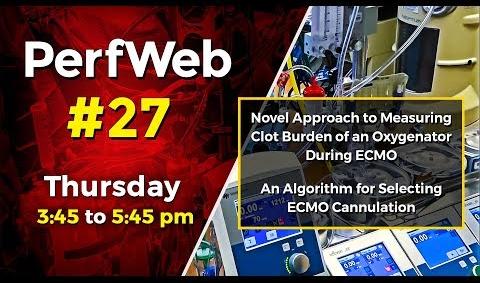 PerfWeb 27 Novel approach to measuring clot burden of an oxygenator during ECMO - Day 1