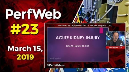 PerfWeb 23 Cardiopulmonary Bypass is use of Phenylephrine Causing AKI